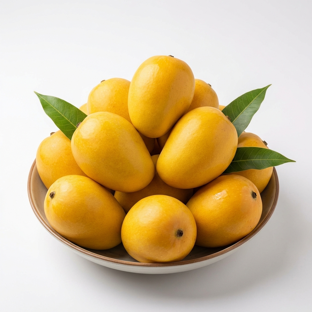 Seasonal Kutch Kesar mangoes basket
